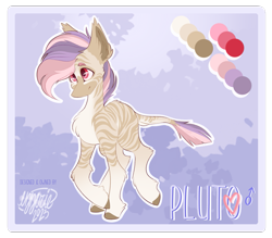 Size: 1963x1717 | Tagged: safe, artist:ezzerie, oc, oc only, oc:pluto, zebra, male, reference sheet, shy, solo, stallion