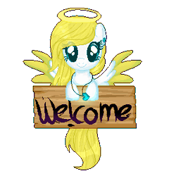 Size: 300x300 | Tagged: safe, artist:angellightyt, oc, oc only, oc:angel light, pegasus, pony, animated, colored wings, eyelashes, female, gif, halo, jewelry, mare, necklace, pegasus oc, simple background, smiling, solo, spread wings, transparent background, two toned wings, wings