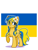 Size: 720x960 | Tagged: safe, artist:diniarvegafinahar, oc, oc only, oc:ukraine, earth pony, pony, braid, eye clipping through hair, female, flag, flower, flower in hair, mare, nation ponies, raised hoof, simple background, solo, ukraine, white background