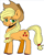 Size: 804x1001 | Tagged: safe, artist:santito2k3, applejack, earth pony, pony, g4, ms paint, simple background, smiling, white background