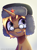 Size: 2003x2696 | Tagged: safe, artist:opal_radiance, oc, oc only, unnamed oc, pony, unicorn, bust, eyebrows, glasses, gradient background, hat, high res, horn, looking at you, open mouth, open smile, portrait, signature, smiling, smiling at you, solo, unicorn oc, ushanka