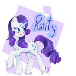 Size: 1810x1810 | Tagged: safe, artist:julieee3e, rarity, pony, unicorn, g4, simple background, solo, white background