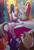 Size: 3250x4750 | Tagged: safe, artist:shaslan, princess celestia, twilight sparkle, alicorn, earth pony, pegasus, pony, unicorn, fanfic:an orderly transfer of power, g4, butt, cardboard cutout, female, knife, levitation, magic, mare, plot, pointing, telekinesis, throne, throne room, twibutt, unicorn twilight