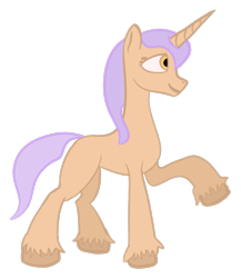 Size: 645x744 | Tagged: safe, artist:kujivunia, edit, oc, oc only, pony, unicorn, colored, concave belly, female, looking forward, mare, raised hoof, side view, simple background, slender, smiling, solo, thin, transparent background, unshorn fetlocks