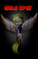 Size: 2701x4201 | Tagged: safe, artist:angellightyt, oc, oc only, oc:angel light, pony, clothes, female, halo, mare, solo, spread wings, wings