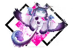 Size: 3000x2000 | Tagged: safe, artist:prettyshinegp, oc, oc only, pegasus, pony, braid, female, high res, leonine tail, mare, pegasus oc, rearing, simple background, smiling, solo, spread wings, tail, transparent background, wings