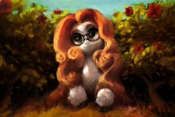 Size: 3000x1998 | Tagged: safe, artist:rvsd, oc, oc only, earth pony, pony, female, flower, glasses, mare
