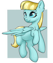 Size: 2200x2600 | Tagged: safe, artist:dumbwoofer, helia, pegasus, pony, g4, ear fluff, female, flying, freckles, high res, mare, simple background, smiling, solo, transparent background, wings