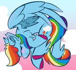 Size: 1300x1200 | Tagged: safe, artist:starcasteclipse, rainbow dash, pegasus, pony, g4, eyes closed, female, mare, solo