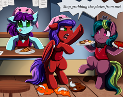 Size: 3349x2650 | Tagged: safe, artist:pridark, oc, oc only, bat pony, earth pony, pony, bat pony oc, earth pony oc, high res, trio