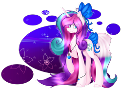 Size: 3649x2745 | Tagged: safe, artist:angellightyt, oc, oc only, pony, base used, bow, colored hooves, female, hair bow, high res, jewelry, mare, necklace, raised hoof, simple background, smiling, solo, tail, tail bow, transparent background