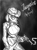 Size: 590x800 | Tagged: safe, artist:thescornfulreptilian, applejack, earth pony, anthro, g4, black and white, breasts, busty applejack, female, grayscale, gun, handgun, monochrome, revolver, sketch, solo