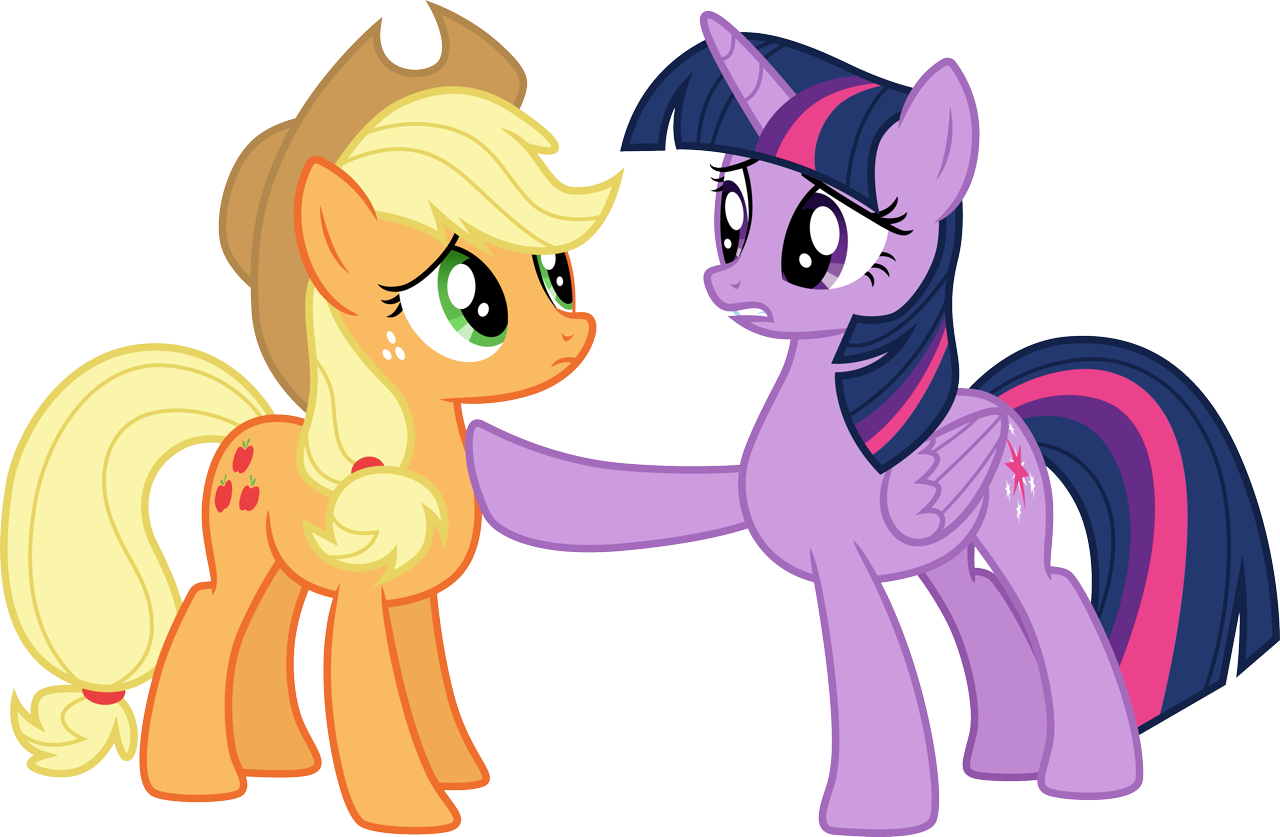 Safe Artist Cloudy Glow Applejack Twilight Sparkle