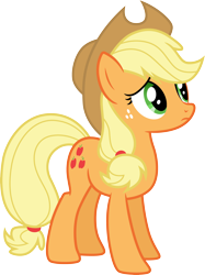 Size: 3000x4008 | Tagged: safe, artist:cloudy glow, applejack, g4, princess twilight sparkle (episode), .ai available, cute, jackabetes, simple background, solo, transparent background, vector, worried