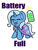 Size: 864x1131 | Tagged: safe, artist:rokosmith26, trixie, pony, unicorn, g4, battery, cape, chest fluff, chibi, clothes, cute, diatrixes, eyes closed, female, gem, happy, mare, open mouth, simple background, social battery, solo, standing, text, transparent background, trixie's cape