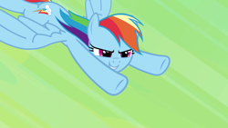 Size: 1280x720 | Tagged: safe, screencap, rainbow dash, pegasus, pony, daring don't, g4, solo