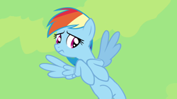 Size: 1280x720 | Tagged: safe, screencap, rainbow dash, pegasus, pony, daring don't, g4, solo