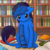 Size: 1000x1000 | Tagged: safe, artist:maravor, oc, oc:bluethecake, cyborg, pony, unicorn, book, bookshelf, cute, heterochromia, library, sad, solo, sorry