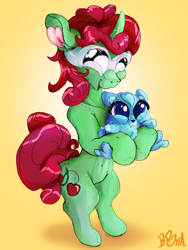 Size: 2400x3200 | Tagged: safe, artist:br0via, oc, pony, unicorn, bipedal, female, high res, mare, mask, plushie, solo