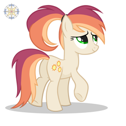 Size: 3500x3500 | Tagged: safe, artist:r4hucksake, oc, oc only, oc:sunseeker, earth pony, pony, base used, butt, female, high res, mare, plot, ponytail, simple background, solo, transparent background
