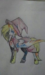 Size: 384x640 | Tagged: safe, artist:mimoki, oc, oc only, oc:kionagdl, alicorn, pony, solo, traditional art