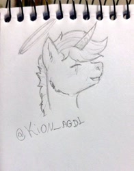 Size: 804x1024 | Tagged: safe, artist:mistycalstarr, oc, oc only, oc:kionagdl, alicorn, pony, solo, traditional art