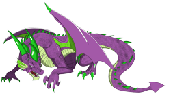 Size: 2036x1142 | Tagged: safe, artist:lullabyjak, spike, dragon, g4, concave belly, feral, older, older spike, simple background, solo, transparent background