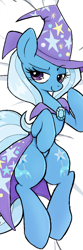 Size: 1500x4499 | Tagged: safe, artist:muffinz, trixie, pony, unicorn, absurd resolution, body pillow, body pillow design, cape, clothes, hat, solo, trixie's cape, trixie's hat
