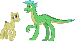 Size: 10382x5783 | Tagged: safe, artist:mr100dragon100, alligator, egyptian, male, mummy, reupload, simple background, swamp pony, transparent background