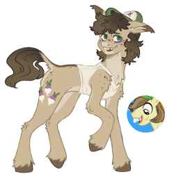 Size: 1000x1000 | Tagged: safe, artist:kazmuun, hayseed turnip truck, earth pony, pony, g4, alternate design, concave belly, male, simple background, solo, stallion, transparent background