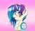 Size: 3180x2874 | Tagged: safe, artist:reddthebat, dj pon-3, vinyl scratch, pony, unicorn, g4, bust, chest fluff, female, gradient background, headphones, high res, mare, solo, sternocleidomastoid, sunglasses, sunglasses on head, tongue out