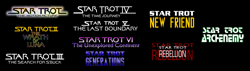 Size: 7000x2000 | Tagged: safe, logo parody, parody, star trek, star trot