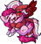 Size: 1702x1798 | Tagged: safe, artist:sexygoatgod, oc, oc only, oc:raspberry sorbet, oc:strawberry syrup, pegasus, pony, blushing, chibi, cuddling, duo, eyes closed, female, hug, simple background, transparent background