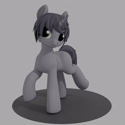 Size: 2160x2160 | Tagged: source needed, safe, anonymous artist, pony, unicorn, 3d, 3d model, blender, high res, solo