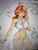 Size: 1536x2048 | Tagged: safe, artist:orochirom, sunset shimmer, fish, human, puffer fish, equestria girls, g4, belly button, breasts, busty sunset shimmer, cleavage, eating, female, food, human coloration, midriff, solo