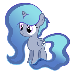 Size: 960x960 | Tagged: safe, artist:motownwarrior01, derpibooru exclusive, oc, oc only, oc:princess stella everglow, alicorn, pony, base used, cute, female, filly, flowing mane, flowing tail, foal, horn, magical lesbian spawn, offspring, parent:princess celestia, parent:princess luna, parents:princest, product of incest, simple background, solo, tail, transparent background, wings
