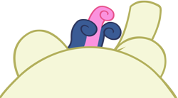 Size: 4096x2268 | Tagged: safe, artist:charleston-and-itchy, edit, editor:oathcharm, bon bon, sweetie drops, earth pony, pony, g4, belly, female, female pov, lying down, lying down meme, mare, meme, offscreen character, offscreen female, on back, perspective, pictures of bellies, pov, simple background, solo, transparent background