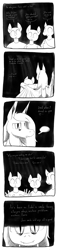 Size: 1000x4311 | Tagged: safe, artist:darkhestur, derpibooru exclusive, oc, oc:dark, bat pony, bat pony oc, black and white, comic, depression, dialogue, grayscale, monochrome, panels, strip, text, vent art