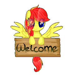 Size: 300x300 | Tagged: safe, artist:angellightyt, oc, oc only, pegasus, pony, animated, base used, female, hair over one eye, mare, pegasus oc, simple background, smiling, solo, spread wings, transparent background, wings