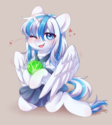 Size: 1352x1504 | Tagged: safe, artist:yaya, oc, oc:ori, alicorn, pony, clothes, school uniform