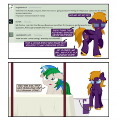 Size: 1920x1990 | Tagged: safe, artist:alexdti, oc, oc:purple creativity, oc:star logic, pegasus, pony, female, glasses, mare