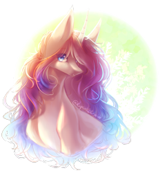 Size: 2325x2405 | Tagged: safe, artist:prettyshinegp, oc, oc only, pony, unicorn, bust, ear fluff, female, high res, horn, mare, simple background, solo, transparent background, unicorn oc