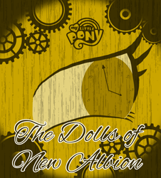 Size: 3023x3351 | Tagged: safe, artist:professorventurer, octavia melody, series:the dolls of new albion, g4, clock, cover, gears, high res, steampunk, the dolls of new albion