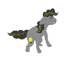 Size: 735x566 | Tagged: safe, artist:euspuche, oc, oc only, oc:bug-zapper, earth pony, pony, animated, commission, dance till you die dog, gif, simple background, solo, transparent background, your character here