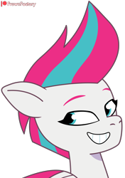 Size: 4000x5673 | Tagged: safe, artist:frownfactory, zipp storm, pegasus, pony, g5, my little pony: tell your tale, female, grin, mare, simple background, smiling, transparent background, vector