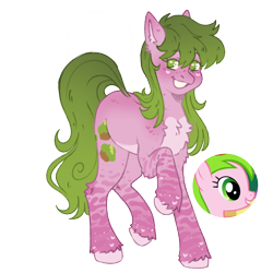 Size: 1000x1000 | Tagged: safe, artist:kazmuun, red gala, earth pony, pony, g4, alternate design, apple family member, female, mare, simple background, solo, transparent background