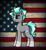 Size: 2113x2273 | Tagged: safe, artist:northglow, oc, oc only, oc:flame belfrey, pony, unicorn, american flag, blaze (coat marking), coat markings, facial markings, forked horn, high res, horn, male, socks (coat markings), solo, stallion, unicorn oc