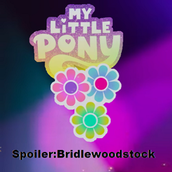 Size: 1024x1024 | Tagged: safe, edit, edited screencap, screencap, derpibooru, bridlewoodstock (make your mark), g5, my little pony: make your mark, my little pony: make your mark chapter 4, spoiler:my little pony: make your mark chapter 4, spoiler:mymc04e01, bridlewoodstock, caption, logo, meta, no pony, spoiler tag, spoilered image joke, text