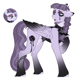 Size: 1000x1000 | Tagged: safe, artist:kazmuun, inky rose, pegasus, pony, g4, concave belly, gradient hooves, pale belly, simple background, slender, solo, thin, transparent background
