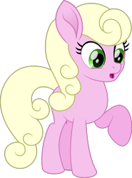Size: 3133x4237 | Tagged: safe, artist:starcollider, millie, earth pony, pony, g4, my little pony: the movie, .svg available, :o, female, high res, mare, movie accurate, open mouth, raised hoof, simple background, solo, svg, transparent background, vector